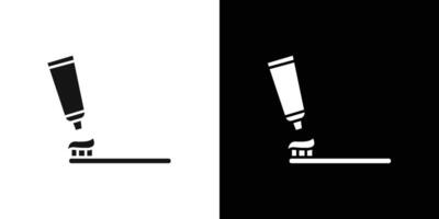 tooth brush icon flat line symbol set. vector