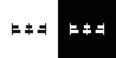 Alignment icon Flat set outline vector