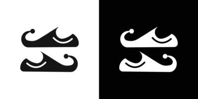 Arabian khussa icon Flat set outline vector