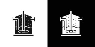 anaerobic digestion biomass icon Flat set outline vector