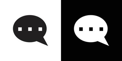 Comment icon Flat set outline vector