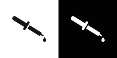 pipette icon flat line symbol set. vector