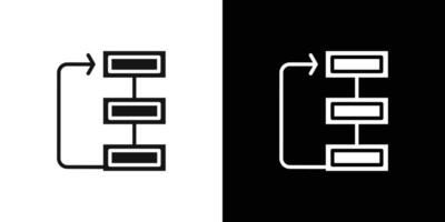 Priority icon Flat set outline vector