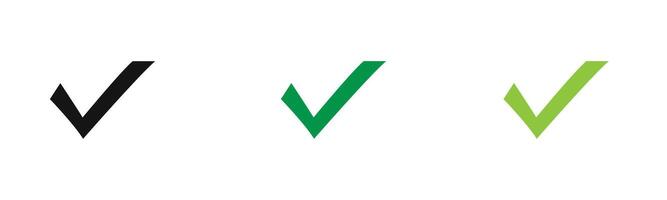 Check sign icon outline collection or set in black and white vector