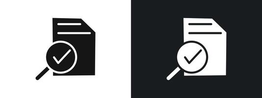 assessment icon linear graphics set in black vector