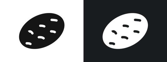 shaobing icon linear graphics set in black vector