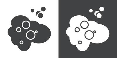 Bubbles and foam icon vector