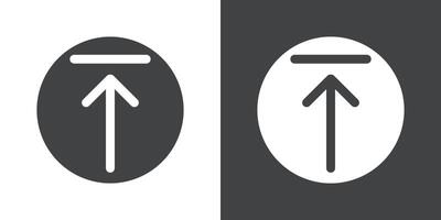 submit progress icon Flat set in black and white color vector