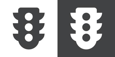 Traffic light icon vector