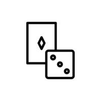 Thrilling Gambling Icon for Casino and Gaming Graphics Perfect for Representing Casino Games and Gambling Activities in Entertainment Media vector