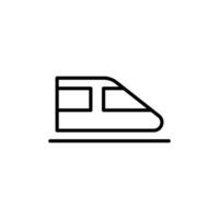 High-Speed Subway Train Icon for Transportation and Urban Mobility Graphics Perfect for Representing Subway Systems and Rapid Transit vector