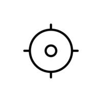 Bullseye Target Icon for Goals and Objectives Graphics Perfect for Representing Targets and Achievement Goals vector