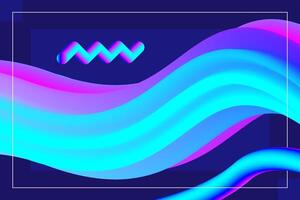 Abstract background with a colorfull gradient wave design vector