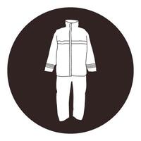 simple design of a set of raincoats vector