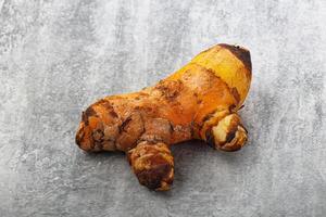 Fresh curcuma root for cooking photo