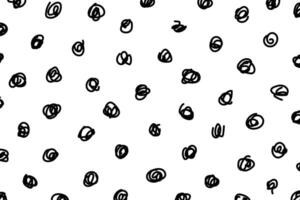 Trendy abstract polka dot pattern. Hand drawn abstract background. illustration vector