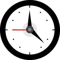 Clock time hour alarm flat icon symbol isolated on white background. Illustration design vector