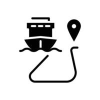 shipping destination solid icon design good for web or mobile app vector