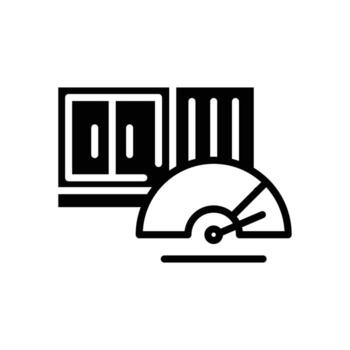 tonelaje sólido icono icono diseño bueno para web o móvil aplicación vector