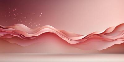 An elegant gradient background with a blush pink flowing into a rich mahogany. photo