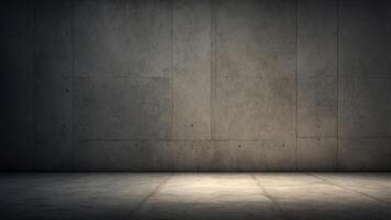 A concrete background with light and shadow effects ideal for displaying products in presentations and cover banner designs with copy space image. photo