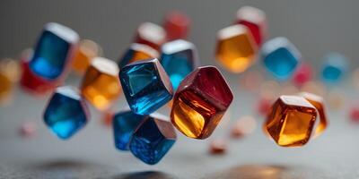 A fluid and dynamic display of quadrilateral shapes seemingly in constant motion. photo