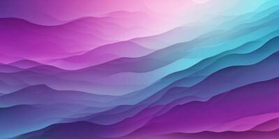 Abstract gradient background blending vibrant blues and purples, smooth transition creating a serene and modern aesthetic, digital art, minimalist design. photo