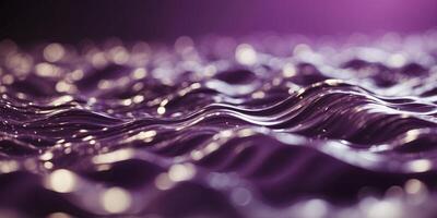 Smooth purple waves creating a tranquil conceptual background. photo