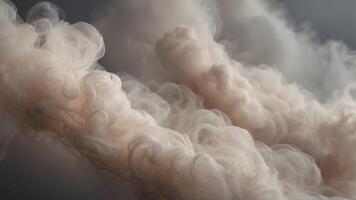 Abstract swirling clouds in shades of grey and beige. photo