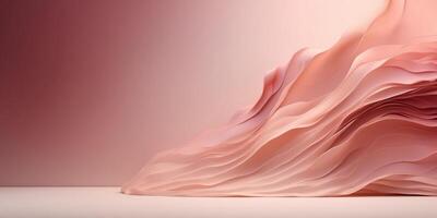 An elegant gradient background with a blush pink flowing into a rich mahogany. photo