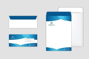 Corporate Envelope Template design with set vector