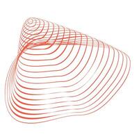 3D Wireframe Unique Four vector