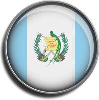flag icon web button guatemala vector