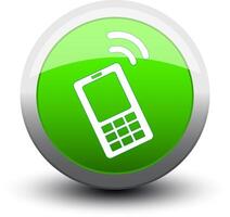 button call green 1 vector