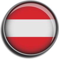 flag icon web button austria vector