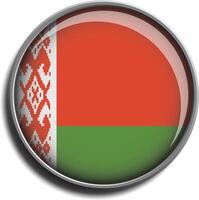 flag icon web button belarus vector