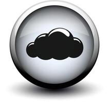 button cloud 2d vector
