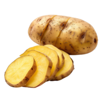 potato slices isolated on transparent background png