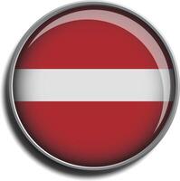 flag icon web button latvia vector