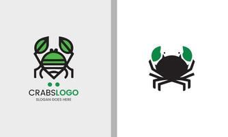 Crab logo, minimalist crab icon sample ocean fish restaurant menu sea fresh crab food graphic design symbol element vector