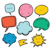 Speech bubbles icon set. Chat icon message symbol. Online message speech bubble social media app. Web chat sign. Chat icon. Line chat icons for flat design. Talk baloon icons. Chat speech bubble. vector