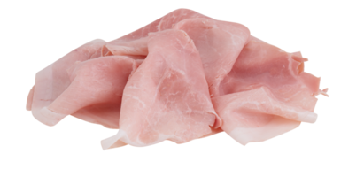 Smoked fresh ham cut out isolated transparent background png