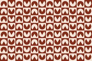 Circle Shape Brown Pattern vector