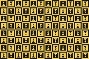 Triangle Yellow and Black Pattern vector