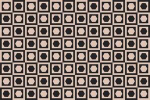 Hexagon Brown Pattern and Background vector