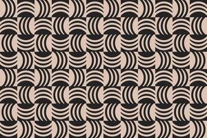 Circular Line Shapes Brown Pattern vector