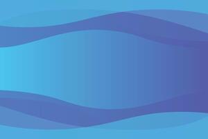 Wavy Shapes Top and Bottom Blue Background vector