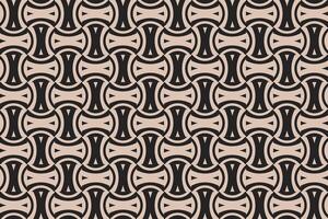 Circular Shapes Brown Pattern vector