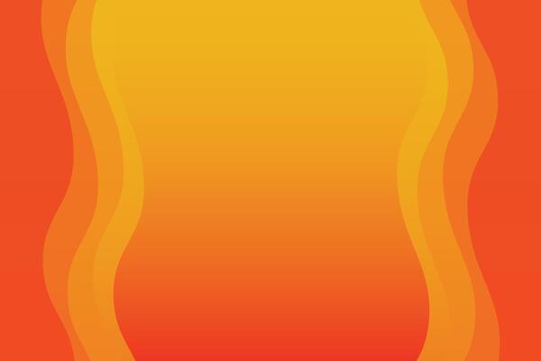 Wavy Shapes Right and Left Orange Background