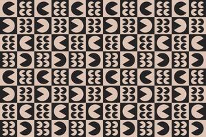 Circle Shape Brown Pattern and Background vector